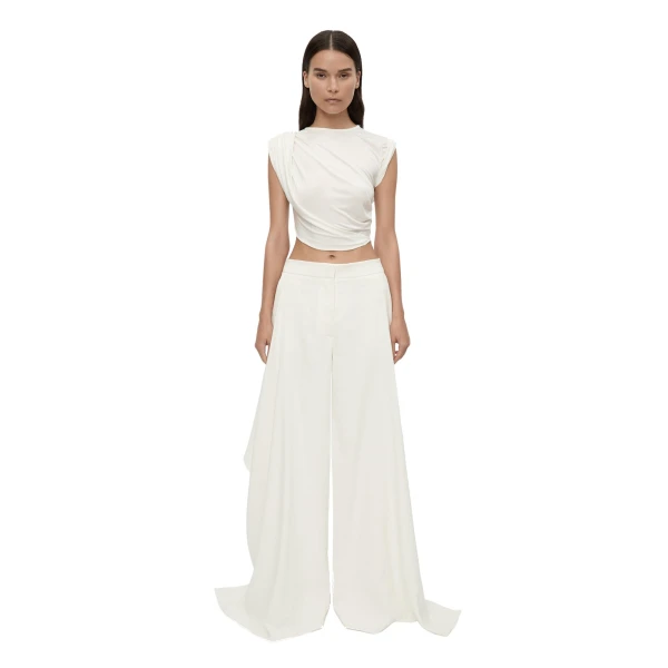 Christopher Esber Verve Twisted Tank in White | Sleeveless | Coveti