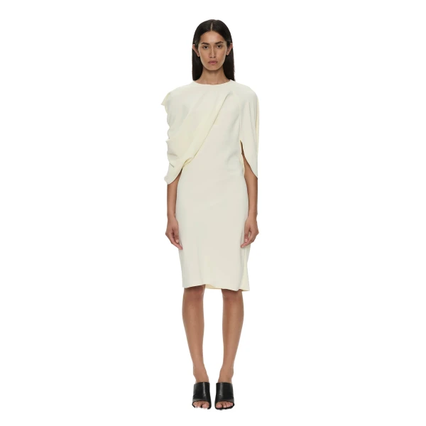Christopher Esber Virelle Cocoon Dress in Cream | Dresses | Coveti