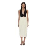 Christopher Esber Virelle Cocoon Skirt in Cream | Skirts | Coveti