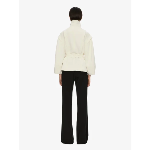 Christopher Esber Virelle Parapet Drift Jacket in Cream | Jackets | Coveti