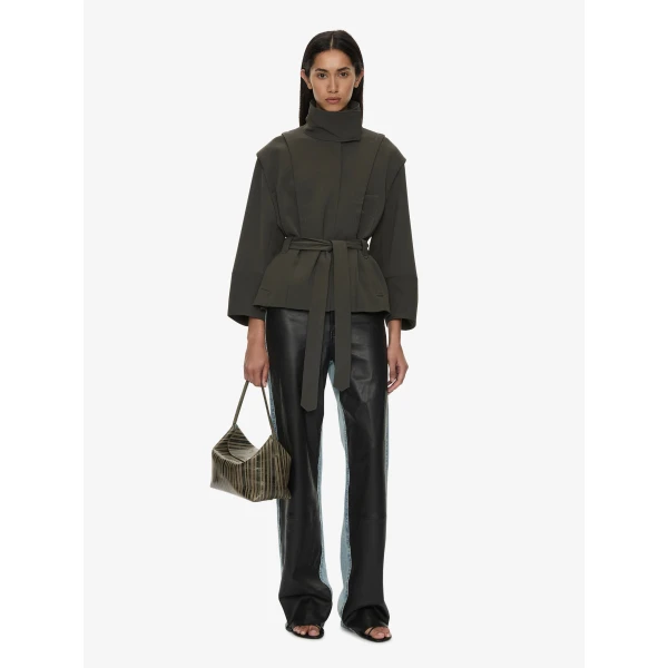 Christopher Esber Virelle Parapet Drift Jacket in Kombu Green | Jackets | Coveti