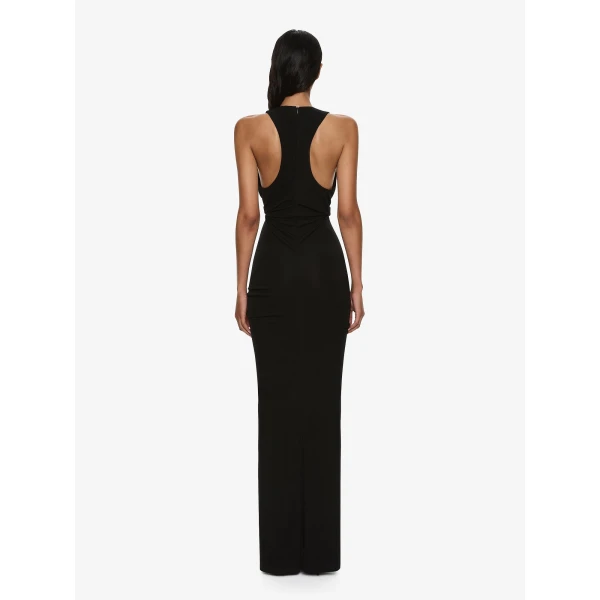 Christopher Esber Vivenda Drape Front Dress in Black | Dresses | Coveti
