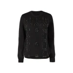 Costarellos Madley Mohair Wool Sweater in Black | Coveti