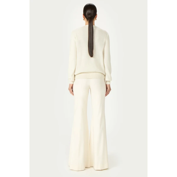Costarellos Madley Mohair Wool Sweater in Ecru | Sweaters | Coveti