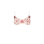 Costarellos Primma Tulle Embellished Bralette in Pink | Coveti