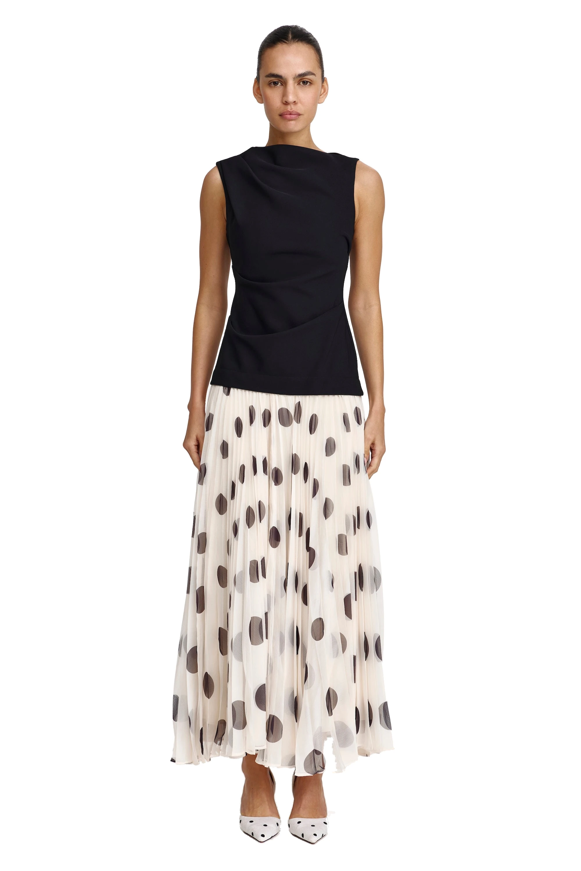 Acler Poznik Maxi Dress in Dotty, Multicolour Dresses