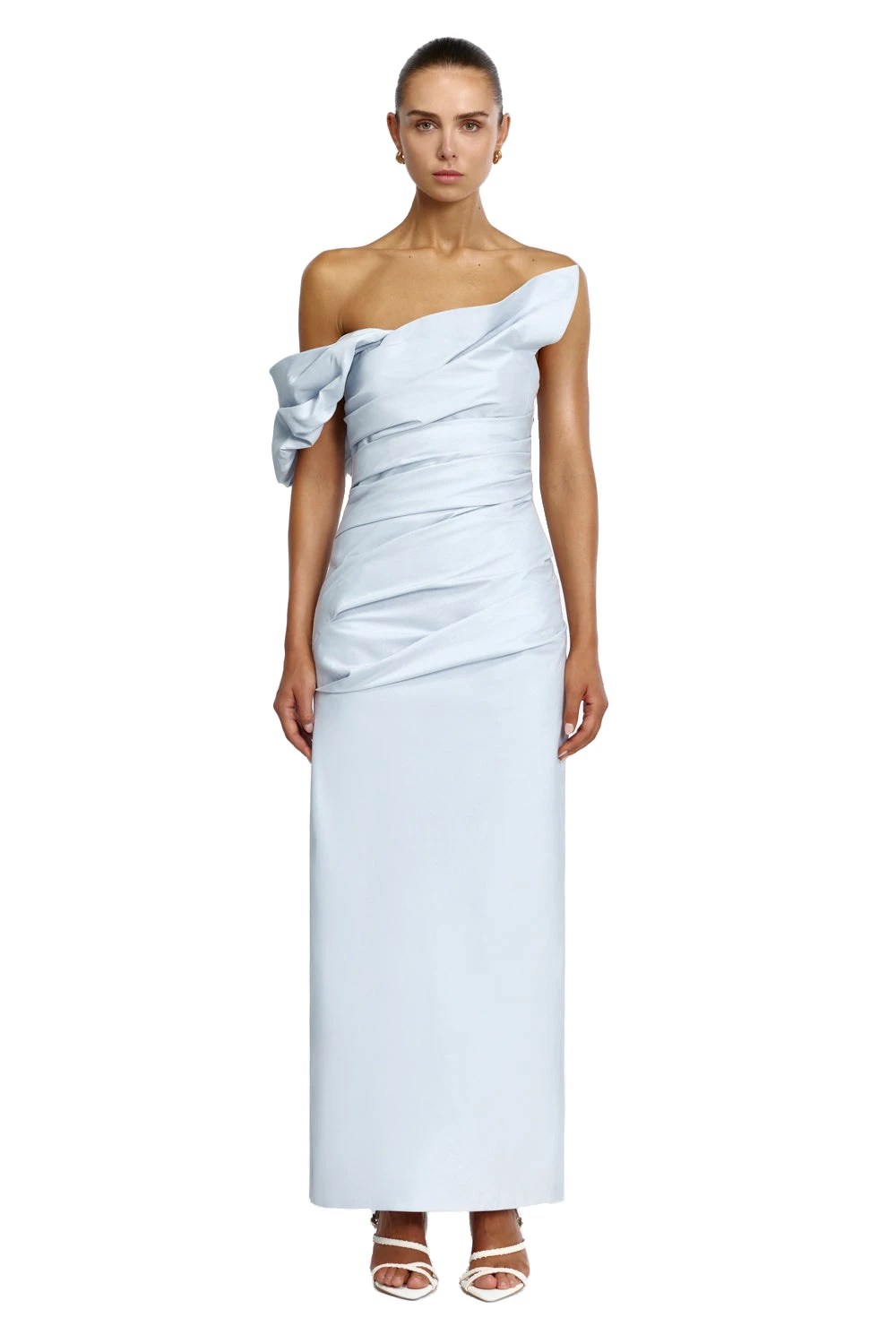 Acler Mead Maxi Dress in Blue Melt, Blue Dresses