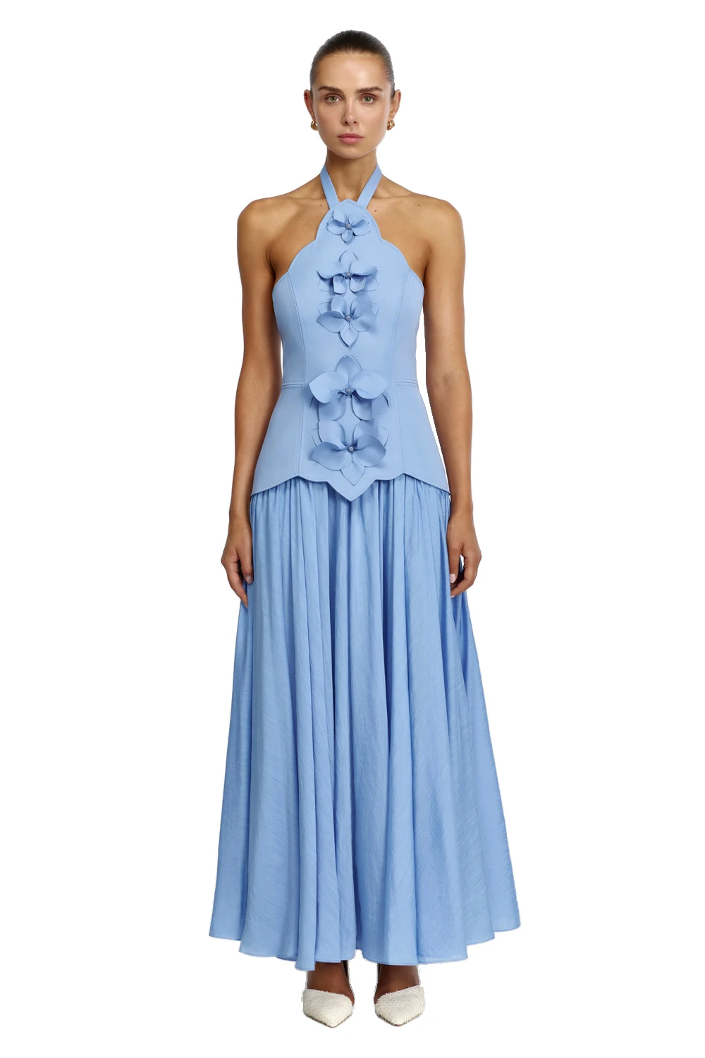 Acler Milliken Maxi Dress in Deep Sky, Blue Dresses