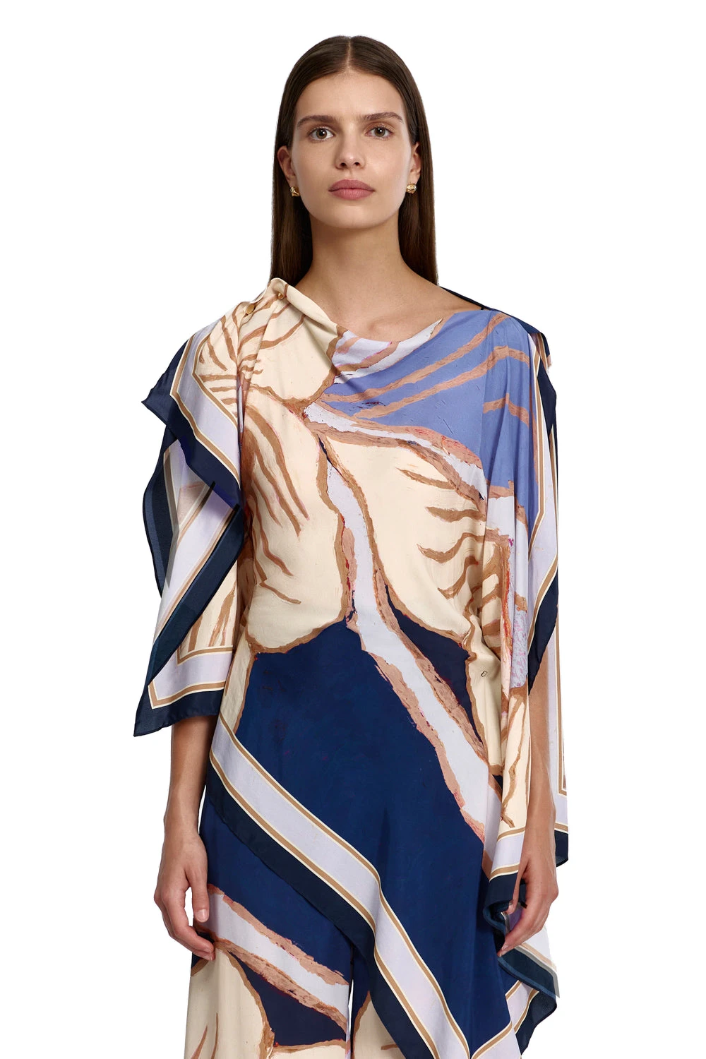 Acler Fortis Top in Midnight Eclipse, Multicolour Tops