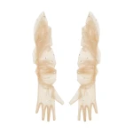 David Koma Tulle Gloves With Stars In Beige