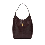 DeMellier Taylor Hill x The Large Siena Bucket in Burgundy Croc-Effect Bucket Bag | Bucket Bags | Coveti
