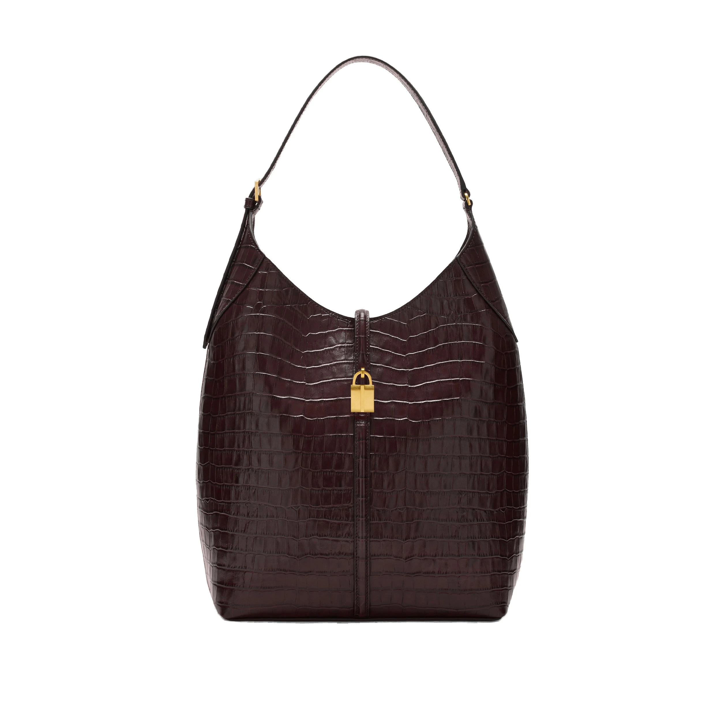 DeMellier Taylor Hill x The Large Siena Bucket in Burgundy Croc-Effect Bucket Bag DeMellier Taylor Hill x The Large Siena Bucket in Burgundy Croc-Effect Bucket Bag | Bucket Bags | Coveti