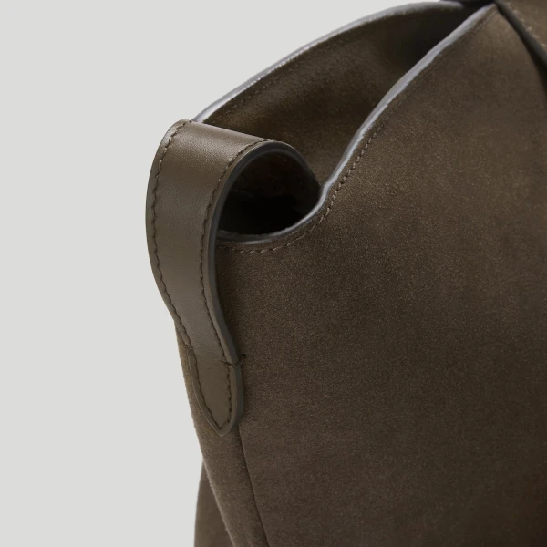 DeMellier The Brooklyn in Hazel Suede Tote Bag, view 5 | Totes & Top-Handle Bags | Coveti