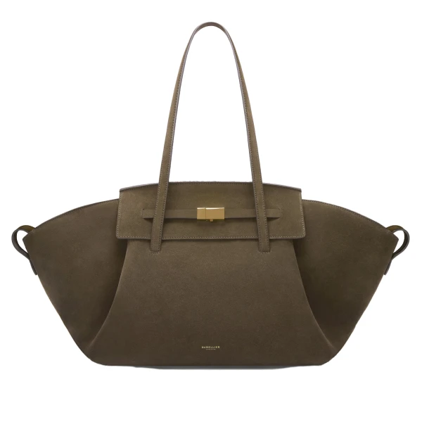 The Brooklyn in Hazel Suede Tote Bag