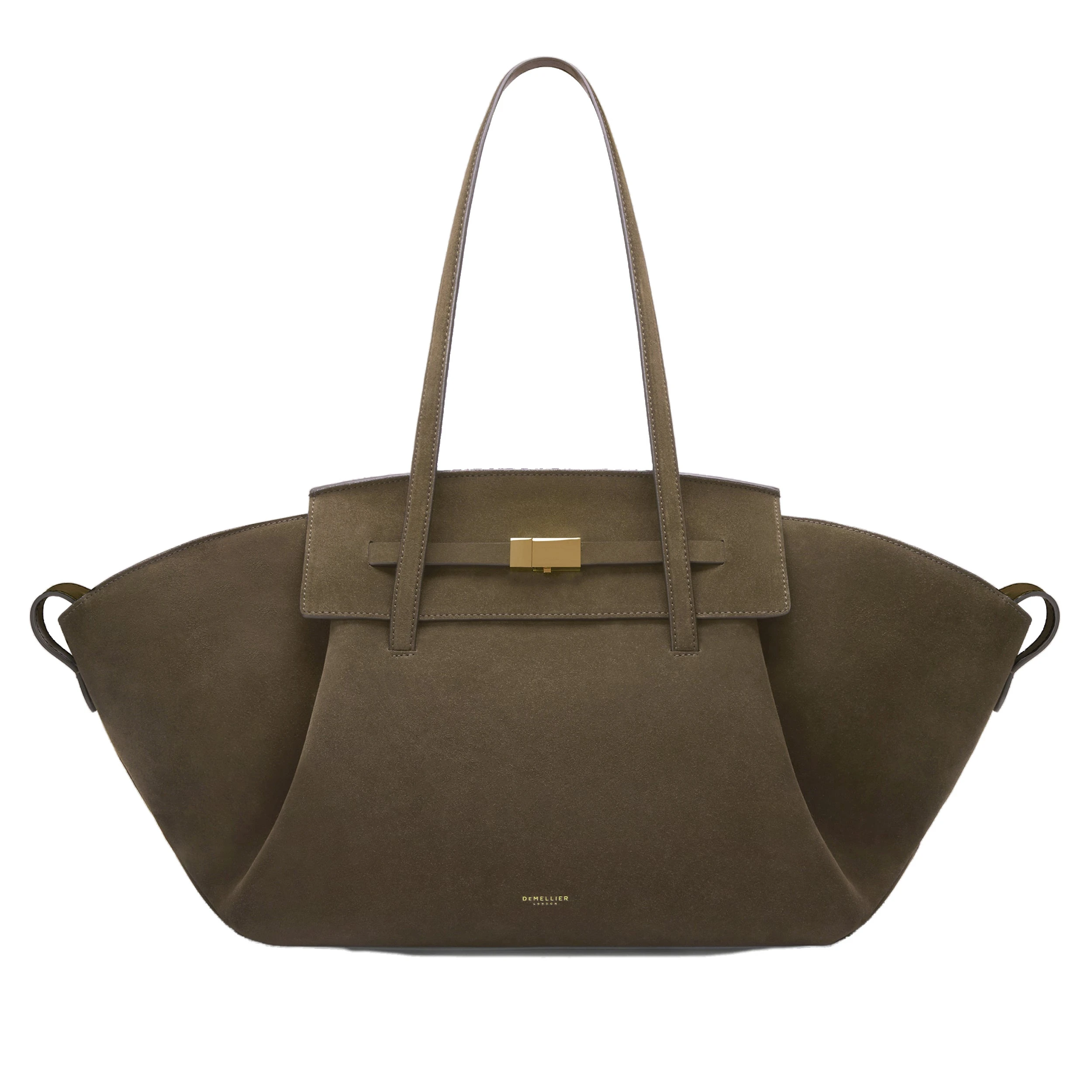 DeMellier The Brooklyn in Hazel Suede Tote Bag DeMellier The Brooklyn in Hazel Suede Tote Bag | Totes & Top-Handle Bags | Coveti