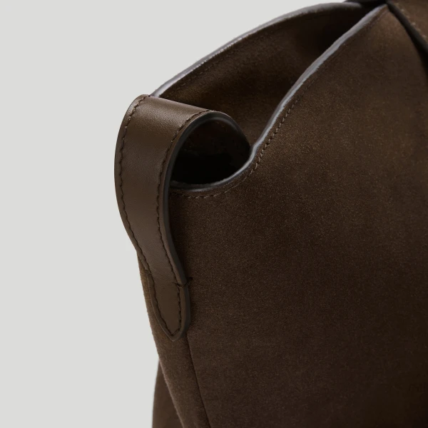 DeMellier The Brooklyn in Mocha Suede Tote Bag, view 5 | Totes & Top-Handle Bags | Coveti