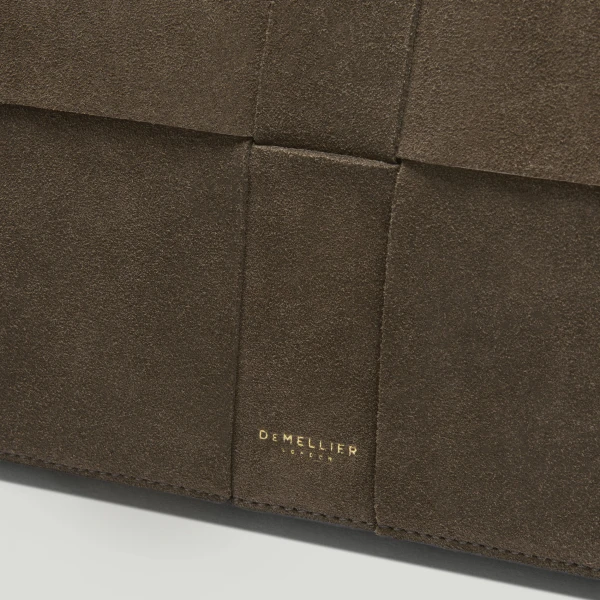 DeMellier The Florence Crossbody in Hazel Suede Crossbody Bag, view 2 | Shoulder & Crossbody Bags | Coveti