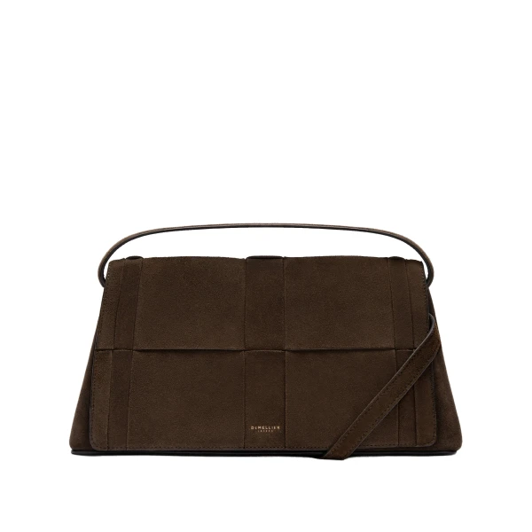 The Florence Crossbody in Mocha Suede Crossbody Bag