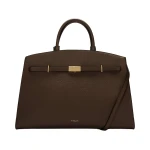 DeMellier The Hudson in Mocha Small Grain Tote Bag | Totes & Top-Handle Bags | Coveti