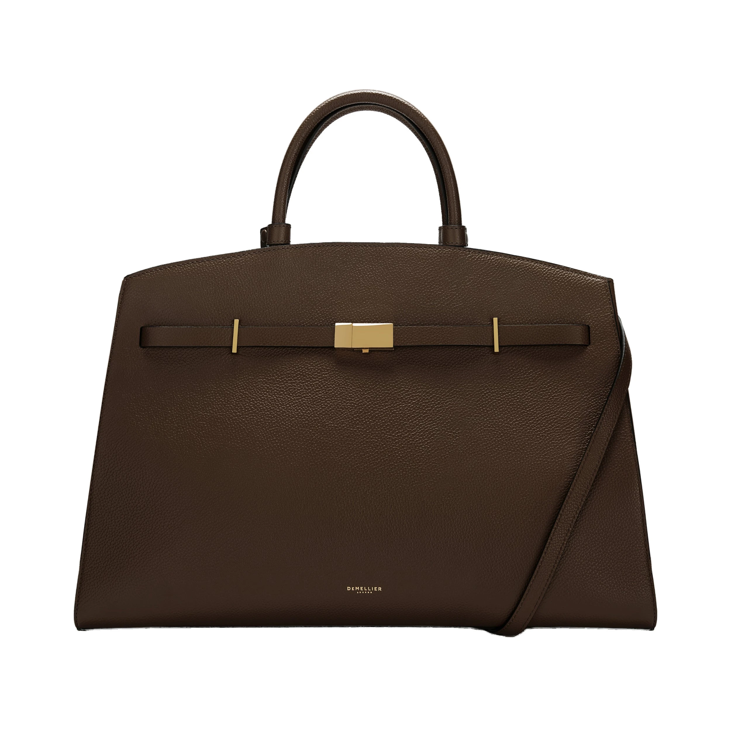 DeMellier The Hudson in Mocha Small Grain Tote Bag DeMellier The Hudson in Mocha Small Grain Tote Bag | Totes & Top-Handle Bags | Coveti