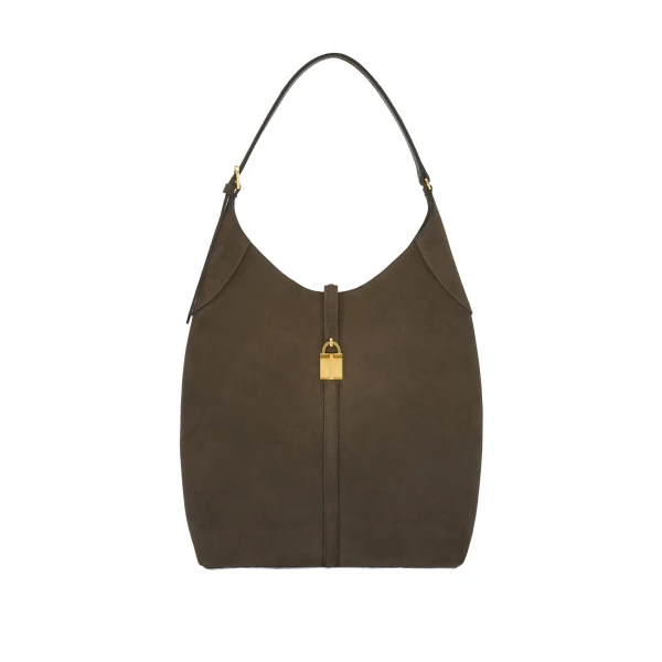 DeMellier The Large Siena Bucket in Hazel Suede Bucket Bag | Bucket Bags | Coveti
