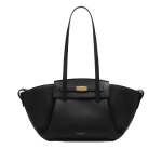 DeMellier The Midi Brooklyn in Black Small Grain Shoulder Bag | Shoulder & Crossbody Bags | Coveti