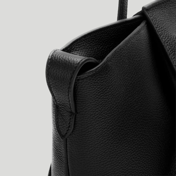DeMellier The Midi Brooklyn in Black Small Grain Shoulder Bag, view 5 | Shoulder & Crossbody Bags | Coveti