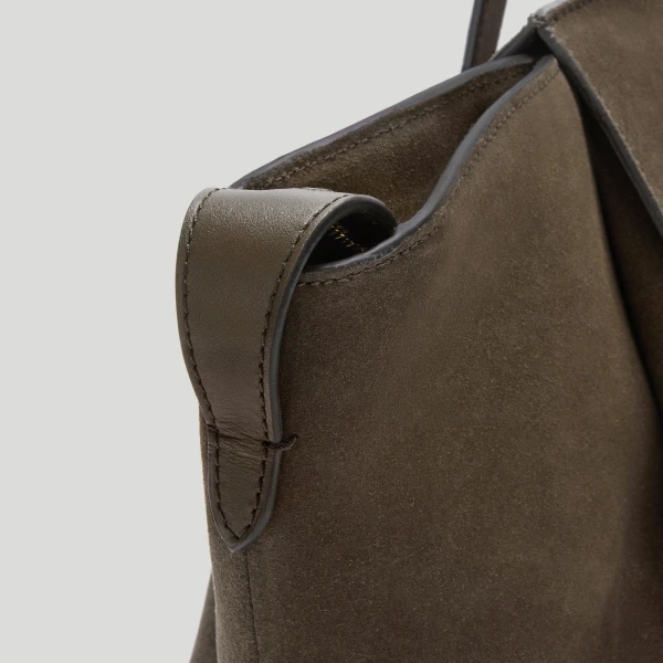 DeMellier The Midi Brooklyn in Hazel Suede Shoulder Bag, view 5 | Shoulder & Crossbody Bags | Coveti