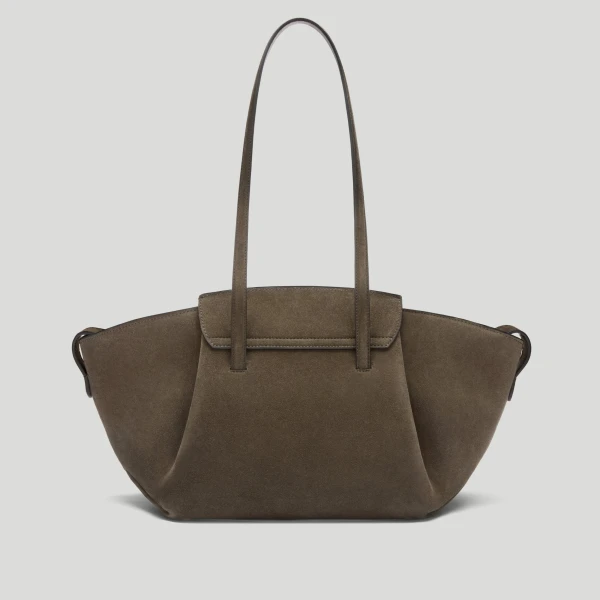 DeMellier The Midi Brooklyn in Hazel Suede Shoulder Bag, view 6 | Shoulder & Crossbody Bags | Coveti