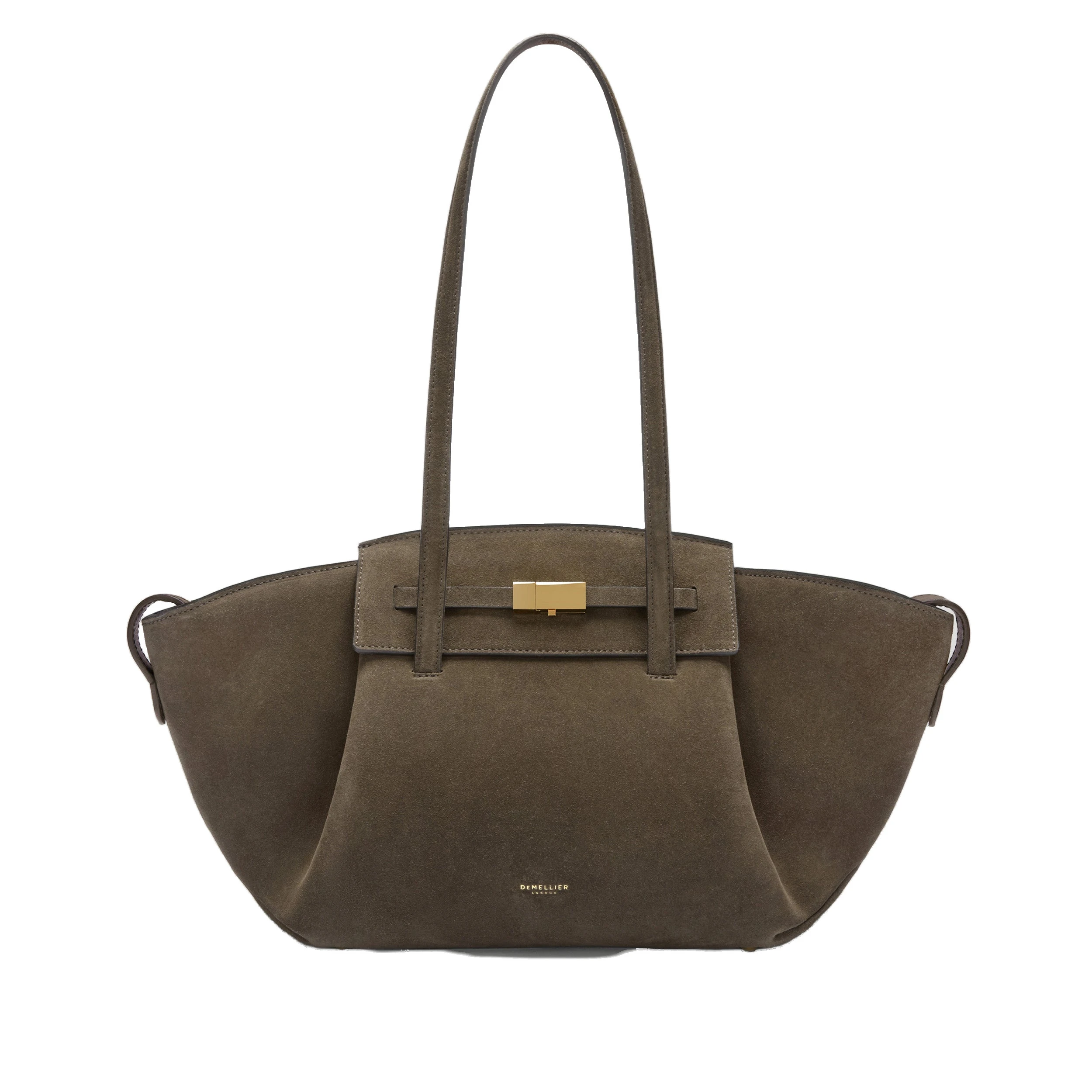 DeMellier The Midi Brooklyn in Hazel Suede Shoulder Bag DeMellier The Midi Brooklyn in Hazel Suede Shoulder Bag | Shoulder & Crossbody Bags | Coveti