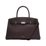 DeMellier The Midi Hudson in Bordeaux Small Grain Crossbody Bag | Shoulder & Crossbody Bags | Coveti