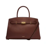 DeMellier The Midi Hudson in Warm Brown Small Grain Crossbody Bag | Shoulder & Crossbody Bags | Coveti