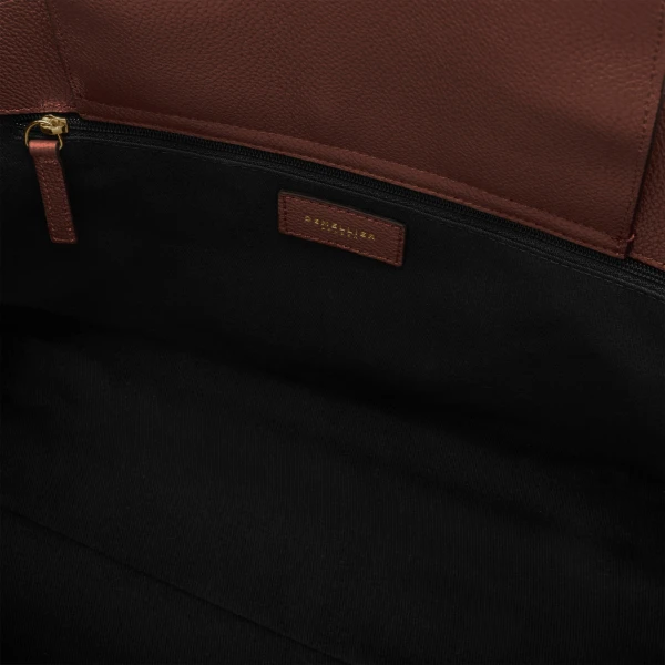 DeMellier The Midi Hudson in Warm Brown Small Grain Crossbody Bag, view 5 | Shoulder & Crossbody Bags | Coveti
