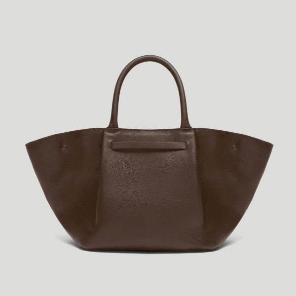 DeMellier The Midi New York in Mocha Small Grain Shoulder Bag, view 5 | Shoulder & Crossbody Bags | Coveti