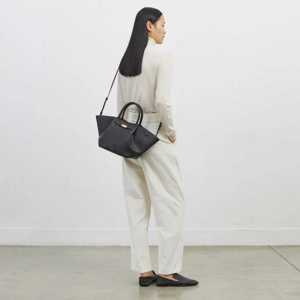 DeMellier The Midi New York in Mocha Small Grain Shoulder Bag, view 6 | Shoulder & Crossbody Bags | Coveti