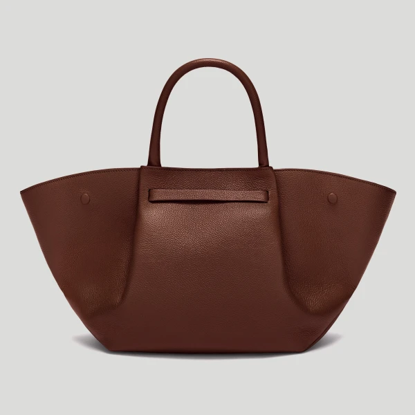 DeMellier The Midi New York in Warm Brown Small Grain Shoulder Bag, view 5 | Shoulder & Crossbody Bags | Coveti