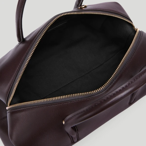 DeMellier The Midi Stockholm in Bordeaux Fine Grain Top-Handle Bag, view 4 | Totes & Top-Handle Bags | Coveti