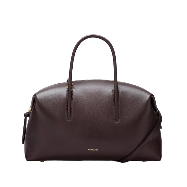 The Midi Stockholm in Bordeaux Fine Grain Top-Handle Bag