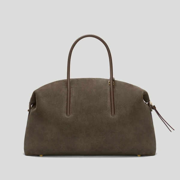 DeMellier The Midi Stockholm in Hazel Suede & Hazel Smooth Top-Handle Bag, view 5 | Totes & Top-Handle Bags | Coveti
