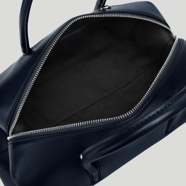 DeMellier The Midi Stockholm in Midnight Blue Fine Grain Top-Handle Bag, view 4 | Totes & Top-Handle Bags | Coveti