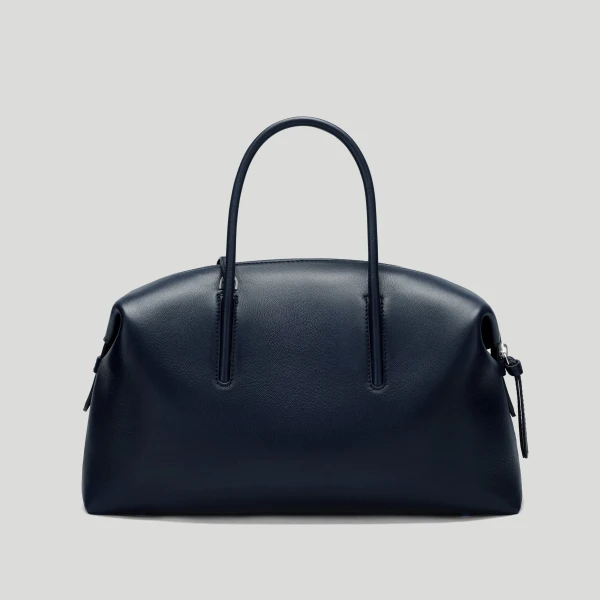 DeMellier The Midi Stockholm in Midnight Blue Fine Grain Top-Handle Bag, view 6 | Totes & Top-Handle Bags | Coveti