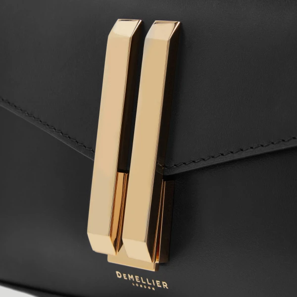 DeMellier The Nano Montreal in Black Smooth Mini Bag, view 2 | Mini Bags | Coveti