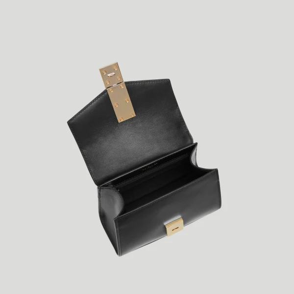 DeMellier The Nano Montreal in Black Smooth Mini Bag, view 3 | Mini Bags | Coveti