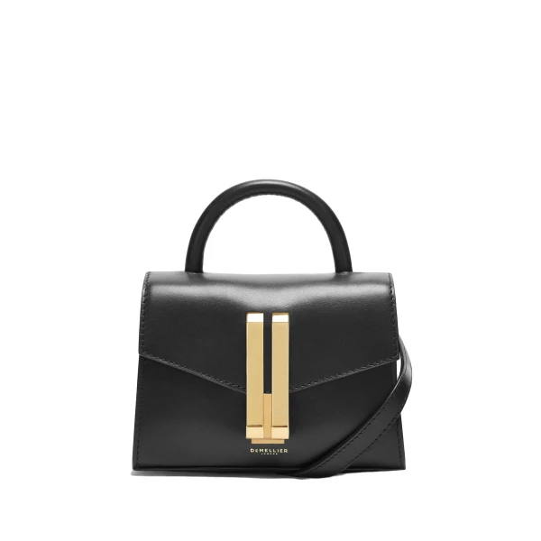 The Nano Montreal in Black Smooth Mini Bag