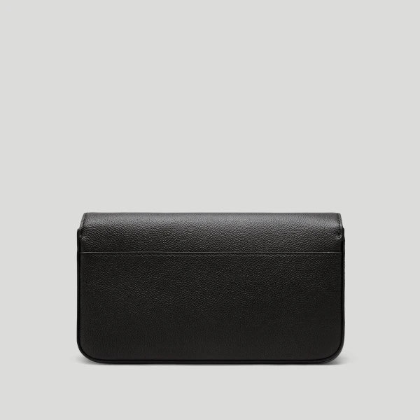 DeMellier The New York Crossbody in Black Small Grain Crossbody Bag, view 6 | Shoulder & Crossbody Bags | Coveti