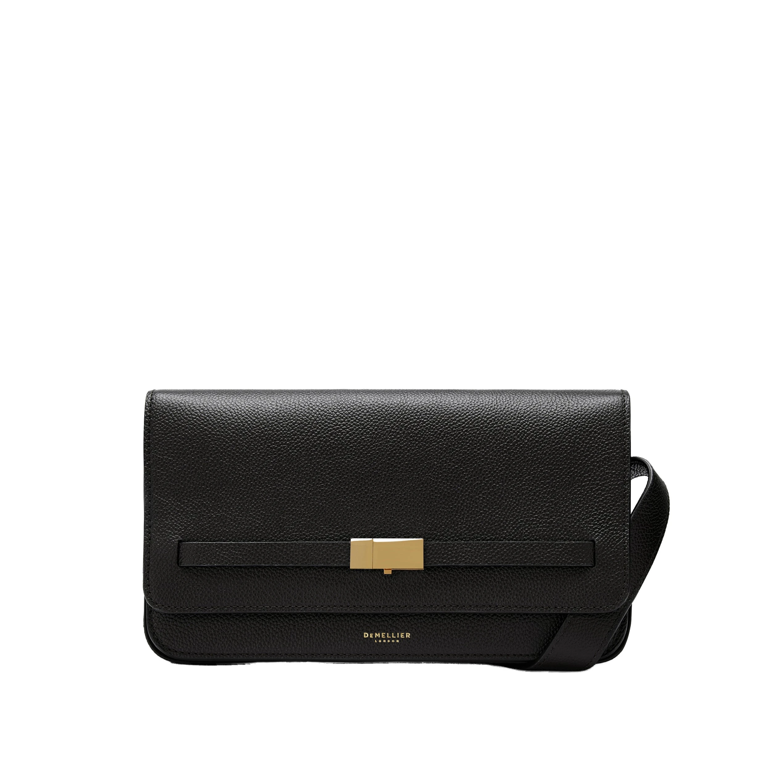DeMellier The New York Crossbody in Black Small Grain Crossbody Bag DeMellier The New York Crossbody in Black Small Grain Crossbody Bag | Shoulder & Crossbody Bags | Coveti
