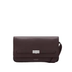 DeMellier The New York Crossbody in Bordeaux Small Grain Crossbody Bag | Shoulder & Crossbody Bags | Coveti