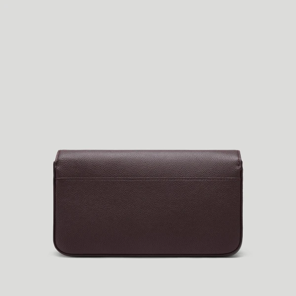 DeMellier The New York Crossbody in Bordeaux Small Grain Crossbody Bag, view 5 | Shoulder & Crossbody Bags | Coveti
