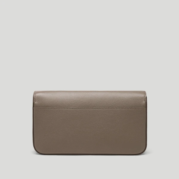 DeMellier The New York Crossbody in Dark Taupe Small Grain Crossbody Bag, view 6 | Shoulder & Crossbody Bags | Coveti