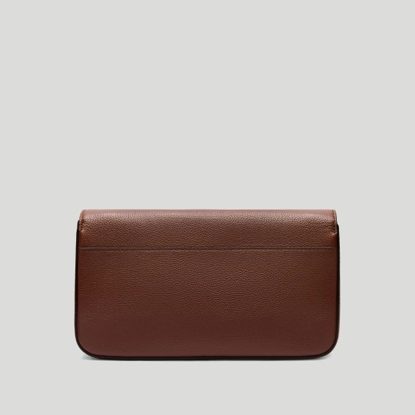 DeMellier The New York Crossbody in Warm Brown Small Grain Crossbody Bag, view 6 | Shoulder & Crossbody Bags | Coveti